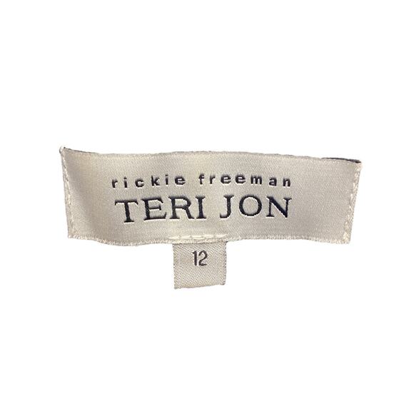 Teri Jon By Rickie Freeman Dress Women’s SZ12 Eyelet Well Structured Button Down - Picture 6 of 6